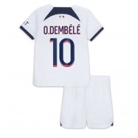 Paris Saint-Germain Ousmane Dembele #10 Bortatröja Barn 2023-24 Kortärmad (+ Korta byxor)